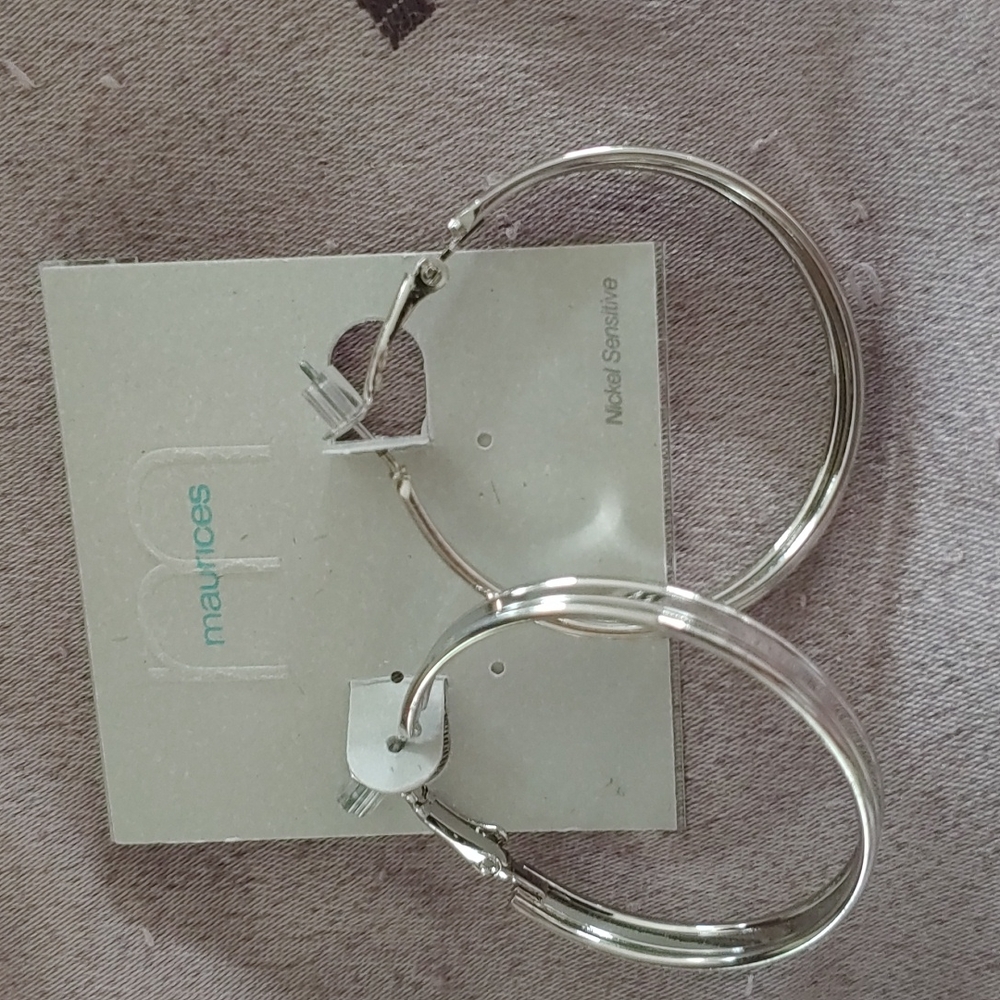 Maurices Silver hoop earrings